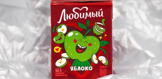 Сок Любимый яблоко 0,2л