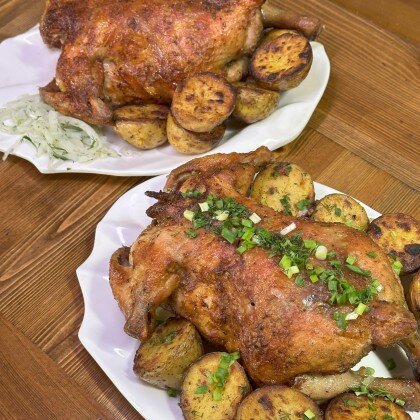 Курица На углях Картошка в подарок