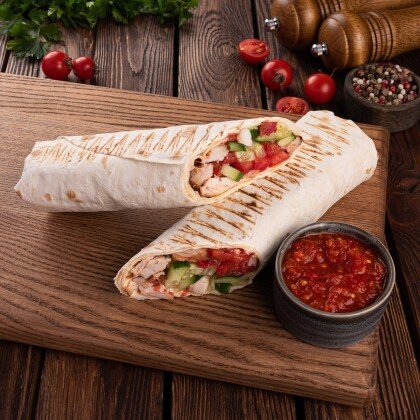 Шаверма с аджикой