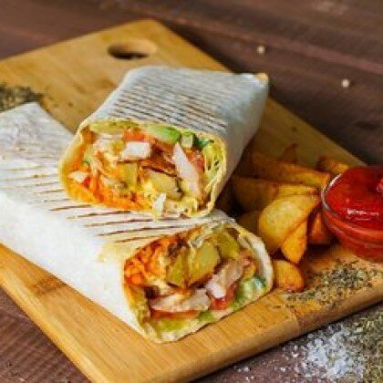 Шаурма «супер сыр и фри»