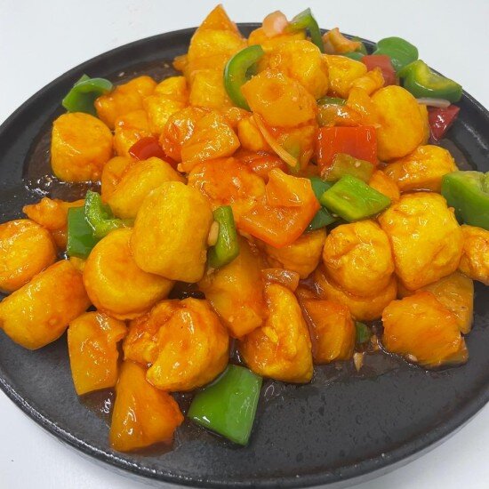 41. Тофу в кисло-сладком соусе