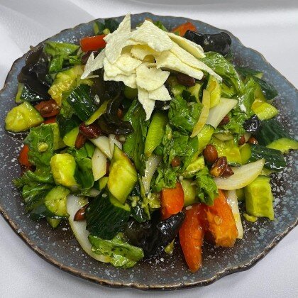 12. Овощи с чипсами