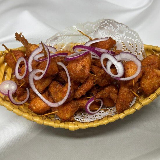 52. Курица на шпажках