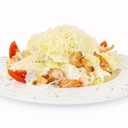 Салат «Цезарь» с креветками