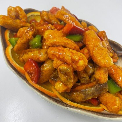 72. Кета в кисло-сладком соусе