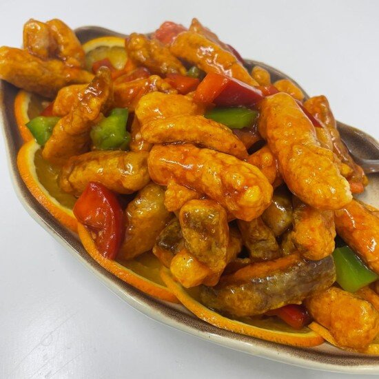 72. Кета в кисло-сладком соусе