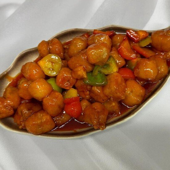 68. Минтай в кисло-сладком соусе