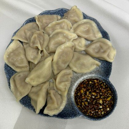 96. Пельмени с говядиной отварные