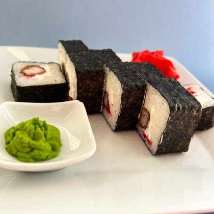 Большой с жареной креветкой