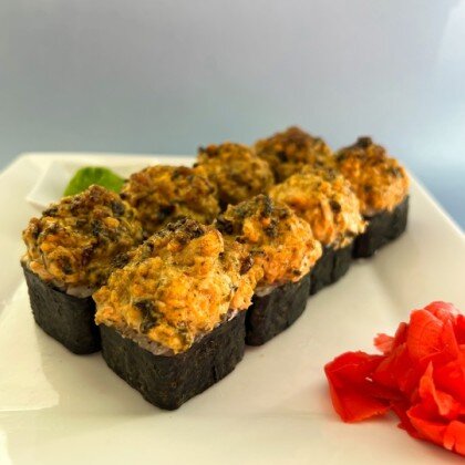 Запеченный с мидиями