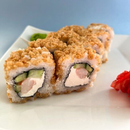 Креветка в сухарях