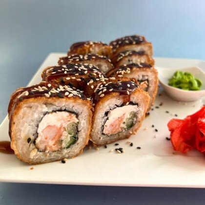 ФРИ С лососем и креветкой