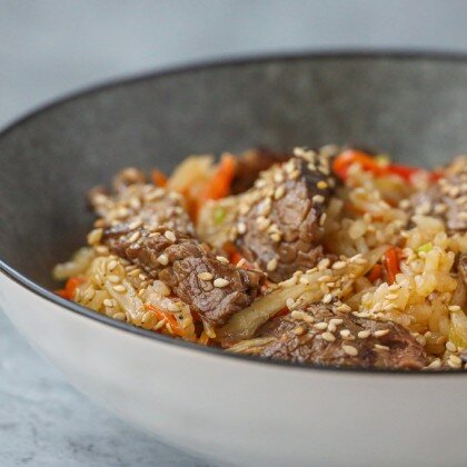 Рис с говядиной