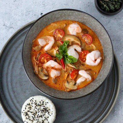 Суп Том Ям с креветками