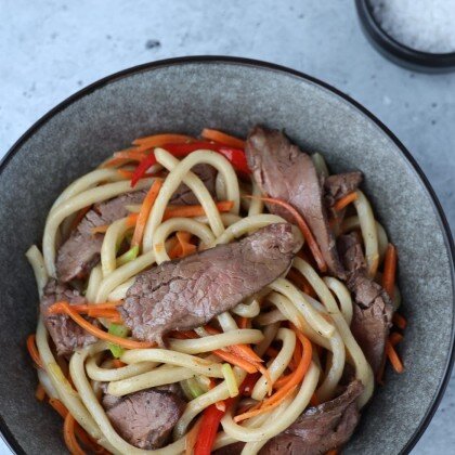 Удон с говядиной