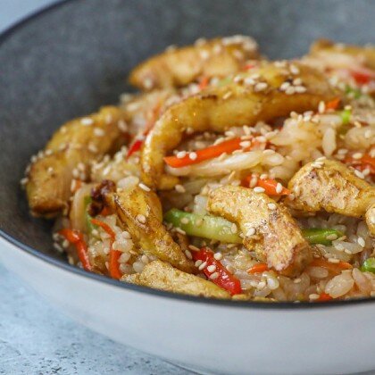 Рис с курицей