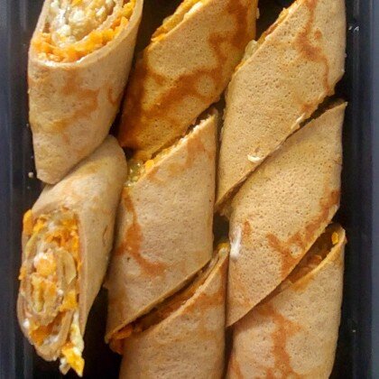 Печеночный рулетик с морковью