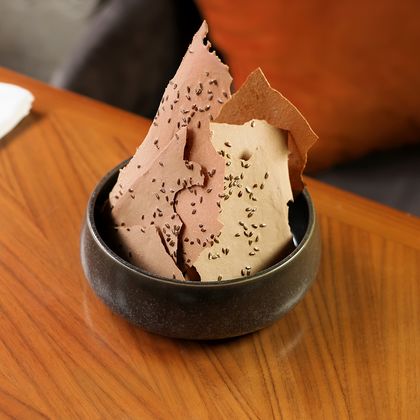 Паштет из куриной печени с кремом из кураги