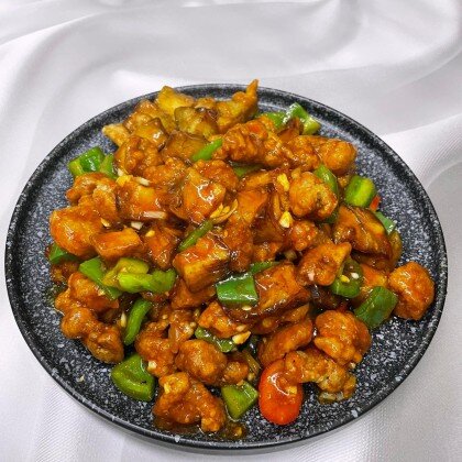 34. Свинина с баклажанами в соевом соусе