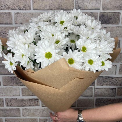 Букет из 5 Кустовых ромашковых хризантем