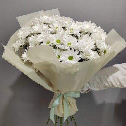 Букет из 7 Кустовых ромашковых хризантем.