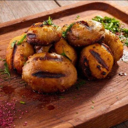 Шампиньоны на гриле