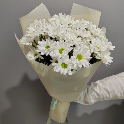 Букет из 3 Кустовых ромашковых хризантем