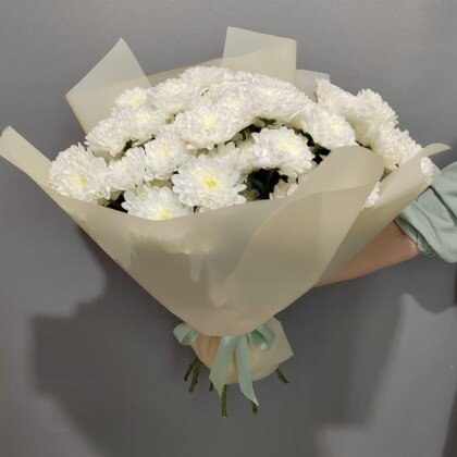 Букет из 7 Кустовых хризантем Алтай