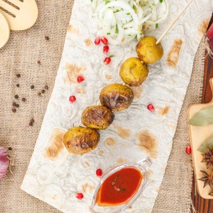 Картофель на углях