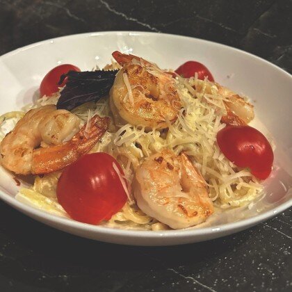 Паста с креветками