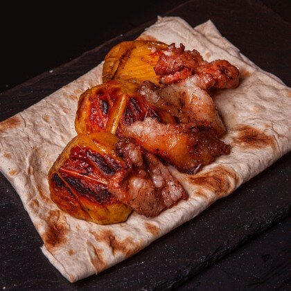 Картофель с салом