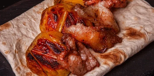 Картофель с салом
