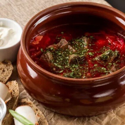 Борщ с говядиной