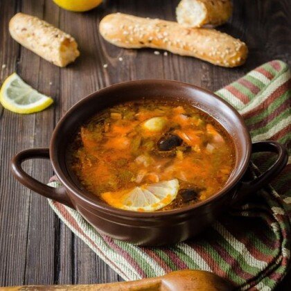 Сбрная солянка рыбная