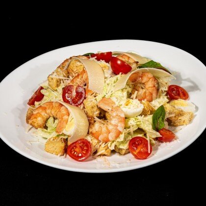 Салат "Цезарь" с креветками