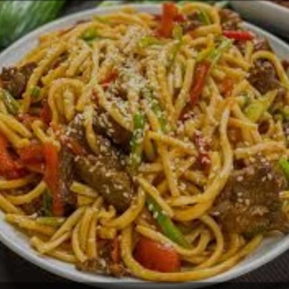 Лапша с говядиной
