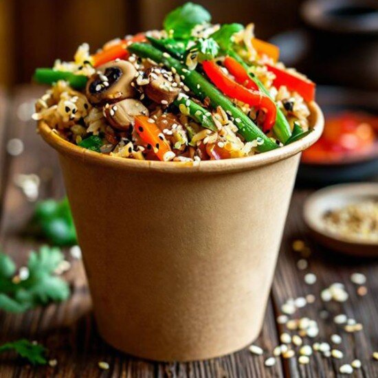 Рис с грибами