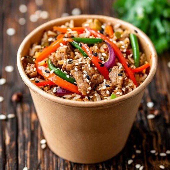 Рис со свининой