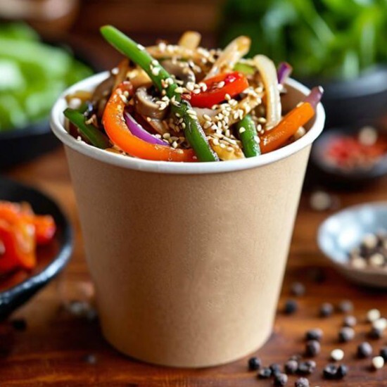 Удон с грибами