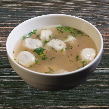 Пельмени на домашнем бульене