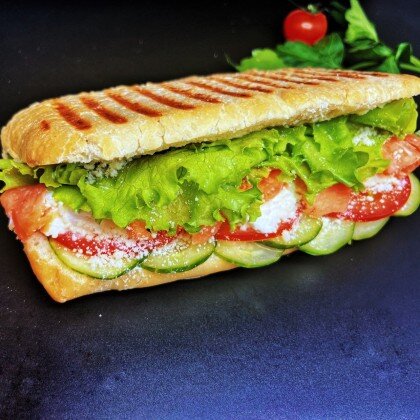 Чиабатта с лососем