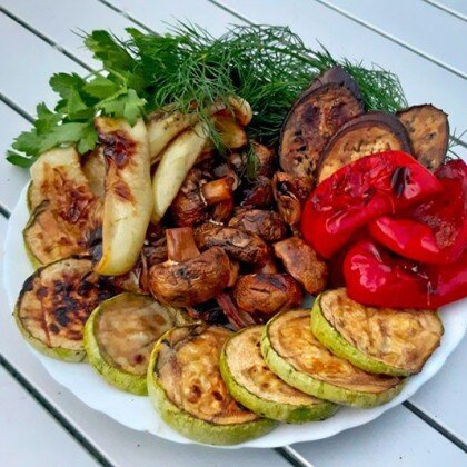 Овощи на мангале