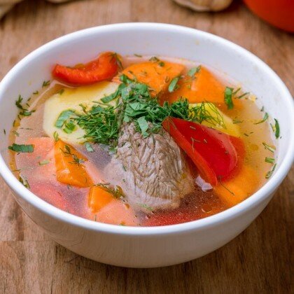 Шурпа с говядиной