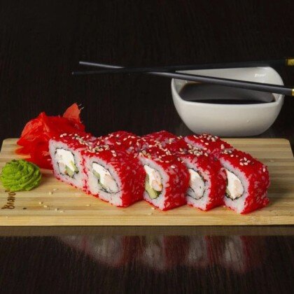 Ролл «Калифорния» с креветкой