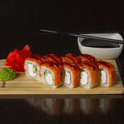 Ролл «Много-лосось»