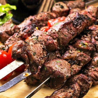 Шашлык с говядиной