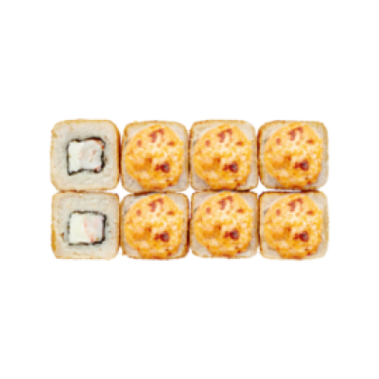 Ролл «Запеченная креветка в омлете»