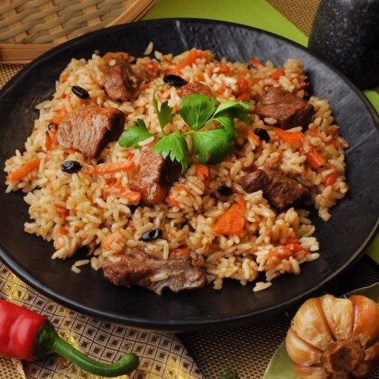 Плов с говядиной