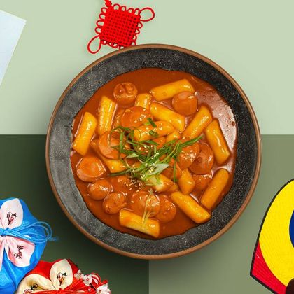 ТОКПОККИ с
СОСИСКАМИ