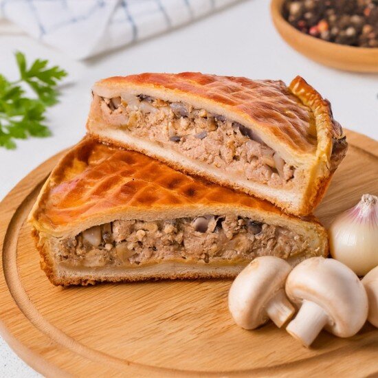 Пирог с курочкой и грибами